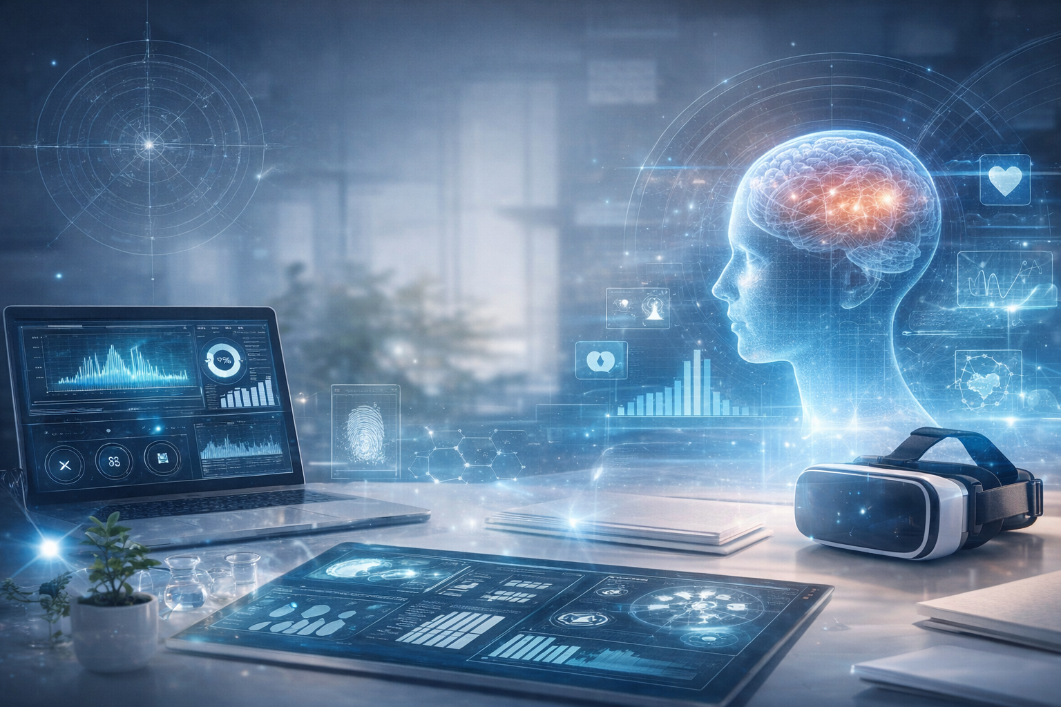 Visual scientifico e tecnologico collegato ai servizi The Way